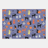 Cute Halloween Cat Spooky Inpakpapier Vel (Voorkant)