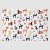 Cute Halloween Cat Spooky Tissuepapier (Voorkant)