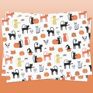 Cute Halloween Cat Spooky Tissuepapier