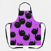 Cute Halloween Cats Pattern Schort (Voorkant)