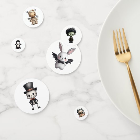 Cute Halloween Characters Confetti (Groep)