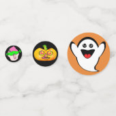 Cute Halloween Characters Party Table Confetti (Voorkanten)