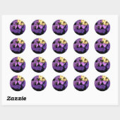 Cute Halloween Chat/Chouette noire & Sticker Arbre (Feuille)