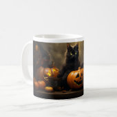 Cute Halloween Chats noirs 12 Mug (Devant gauche)