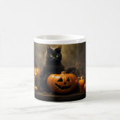 Cute Halloween Chats noirs 12 Mug (Centre)