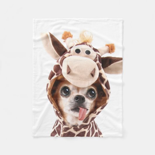 Cute Halloween Chihuahua Fleece Blanket (Voorkant)