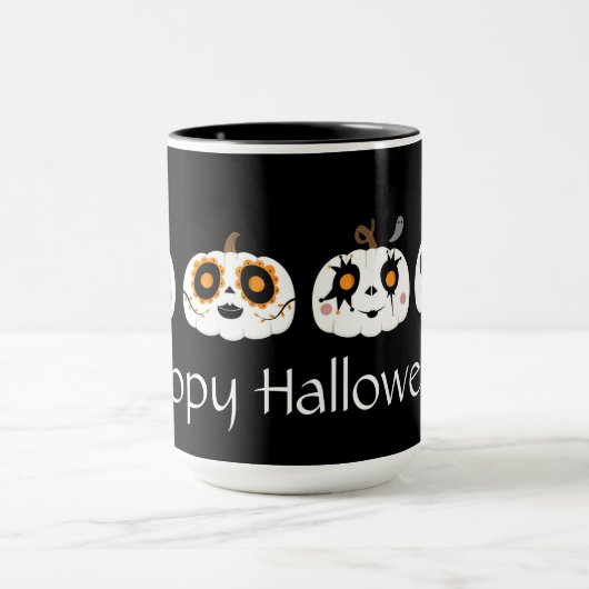 Cute Halloween Citrouille Mug (Centre)