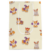 Cute Halloween Costume Cartoon Corgis Medium Cadeauzakje (Achterkant)