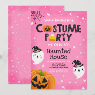 Cute Halloween Costume Party Spooktacular Kaart
