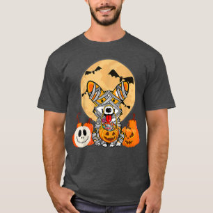 Cute Halloween Costume Welsh Corgi Mummy Hondenlie T-shirt