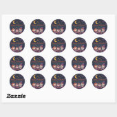 Cute Halloween Design Ronde Sticker (Vel)
