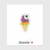 Cute Halloween Eye Scream Ice Cream Sticker (Vel)