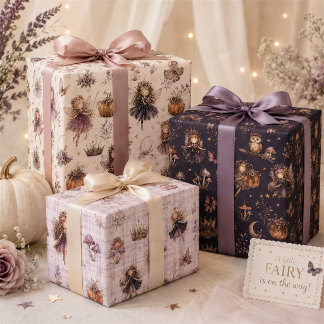 Cute Halloween feeëngiftverpakking voor meisjes en Inpakpapier Vel