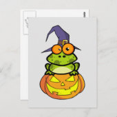 Cute Halloween Frog Briefkaart (Voorkant / Achterkant)