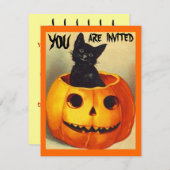 Cute  Halloween Fun Party uitnodigingen (Voorkant / Achterkant)