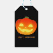 Cute Halloween geest en pompoen Cadeaulabel (Achterkant)