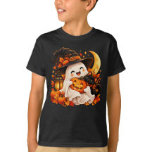 Cute Halloween Geest Pompoen Kids T-Shirt