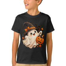 Cute Halloween Geest Pompoen Kids T-Shirt