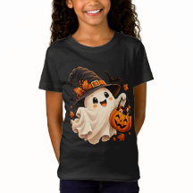 Cute Halloween Geest Pompoen Kids T-Shirt