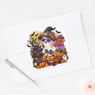 Cute Halloween Geest Sticker | Griezelige Sfeer