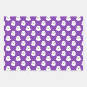 Cute Halloween Ghost and Skulls Patterns Inpakpapier Vel (Voorkant 3)
