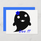 Cute Halloween Ghost Briefkaart (Voorkant / Achterkant)