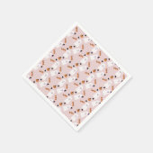 Cute Halloween Ghost Ghoul Oranje Confetti Pink Servet (Hoek)