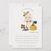 Cute Halloween Ghost Little Boo Baby Faire-part (Devant)