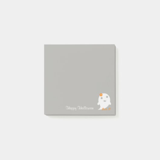 Cute Halloween Ghost Post-it® Notes (Voorkant)