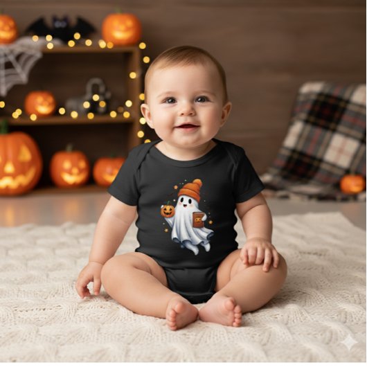 Cute Halloween Ghost Romper