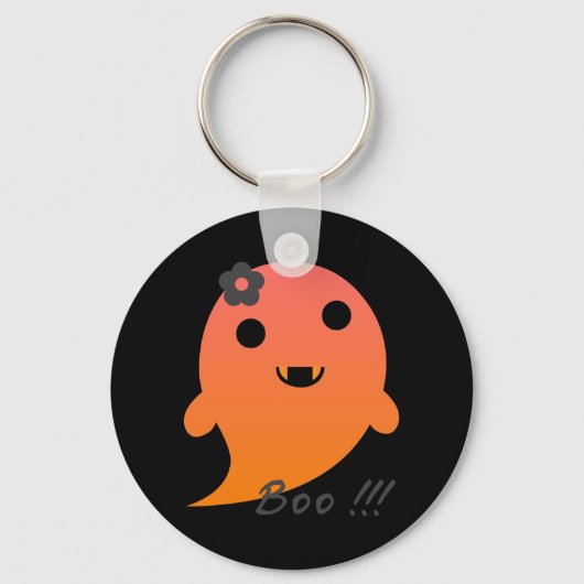 Cute Halloween Ghost Sleutelhanger (Voorkant)