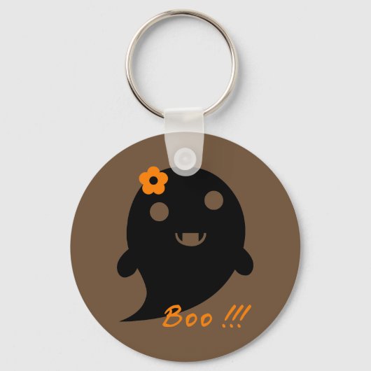 Cute Halloween Ghost Sleutelhanger (Voorkant)
