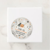 Cute Halloween Ghost Spooktacular Birthday Decor Bedankjes Labels (In situ)