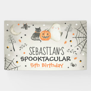 Cute Halloween Ghost Spooktacular Birthday Decor Spandoek