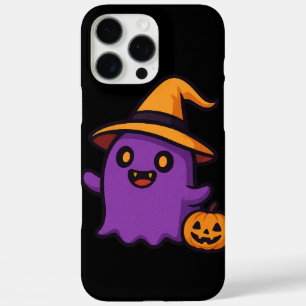 Cute Halloween Ghost Sticker iPhone 16 Pro Max Hoesje
