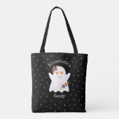 Cute Halloween Ghost Trick or treat Snoep Draagtas (Achterkant)