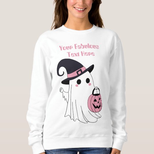 Cute Halloween Ghost Trui (Voorkant)
