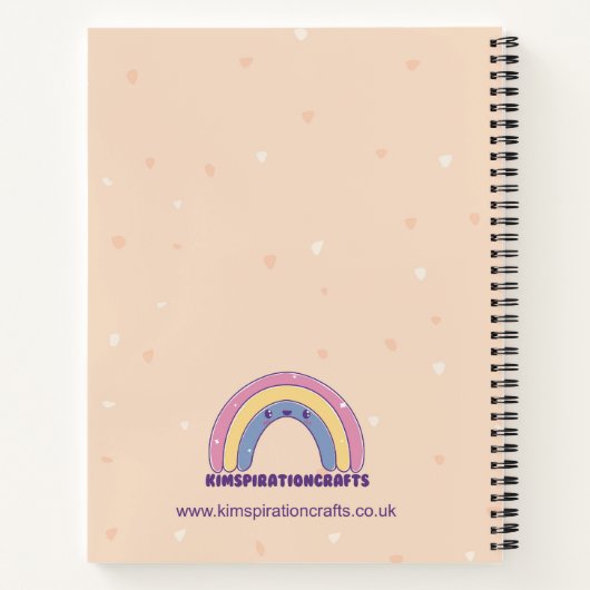 Cute Halloween Ghostie Notebook, Back to School Notitieboek (Achterkant)