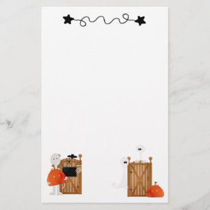 Cute Halloween Ghosts Briefpapier