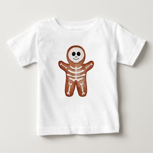 Cute Halloween Gingerbread Skeleton Cookie (Voorkant)