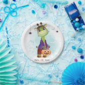 Cute Halloween Giraffe Papieren Bordje (Feest)