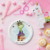 Cute Halloween Giraffe Papieren Bordje (Feest)
