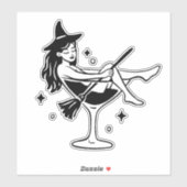 Cute Halloween Girl Sticker – Fun Spooky Design fo (Vel)