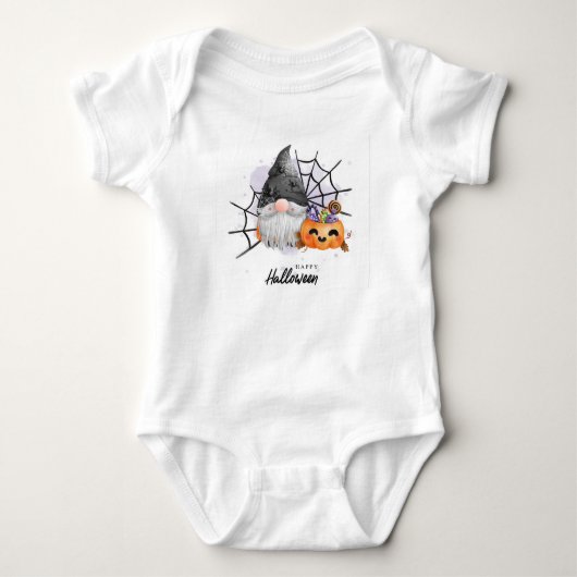 Cute Halloween Gnome Romper (Voorkant)