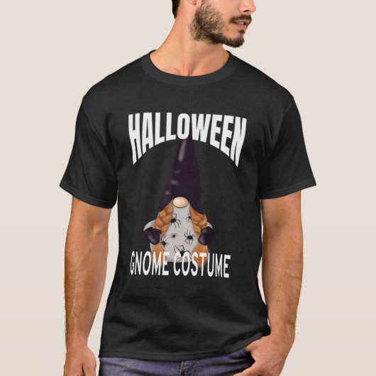 Cute Halloween Gnome Spider Costume T-shirt (Voorkant)