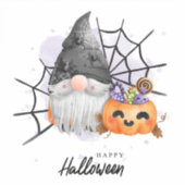Cute Halloween Gnome Sticker (Voorkant)