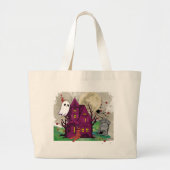 Cute Halloween Grote Tote Bag (Voorkant)