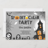 Cute Halloween Haunted House Spooktacular Kaart (Voorkant)