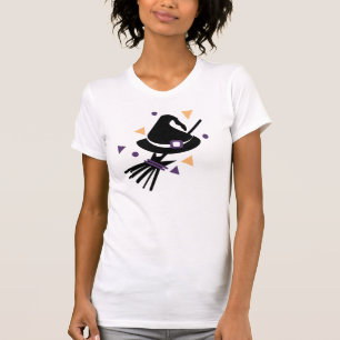 Cute Halloween Heks Confetti Kostuum Feest T-shirt