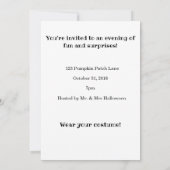 Cute Halloween Herfst Pug Pugkin Pumpkin Patch Kaart (Achterkant)